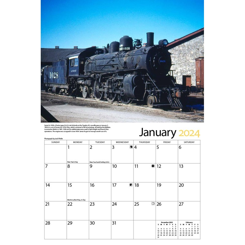Santa Fe Railroad 2024 Calendar