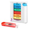 VMUTGA Pill Box, 7 Days with 4 Compartments for Morning,