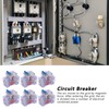 6pcs DZ47‑63 2P 6‑63A Transparent MCB Mini Circuit Breaker Air