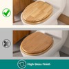 Toilet Seat, Solid Wood, Rubber Wood, High Gloss Finish, PIKLiDS