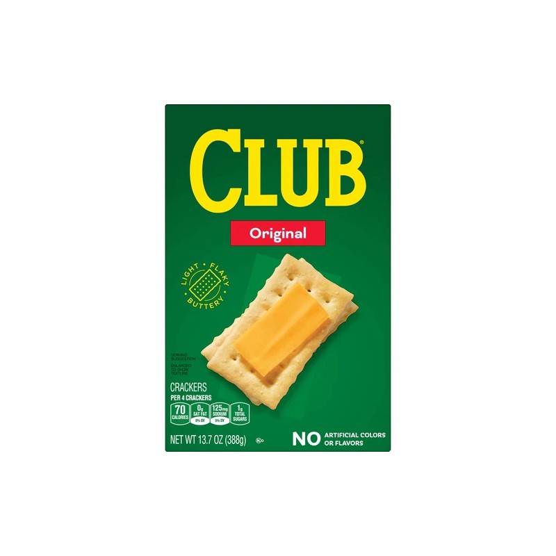 Club Original Crackers 13.7oz Pack of 1 Buttery Flaky Snack