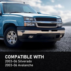 PIT66 Front Bumper Fog Lights Assembly w/o Bulbs Compatible with Chevy Colorado/GMC Canyon 2004-2012,Fog Lamp Replacement Left & Right Sides Clear lens