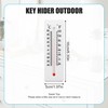 Outdoor Key Hideout, Decorative Thermometer, Key Box Holder for Replacement