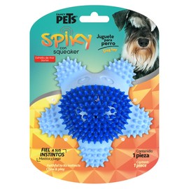 Fancy Pets Juguete Estrella de Mar Spiky para Perros Resistente para Morder con Textura Masajeadora y Squeaker                                        