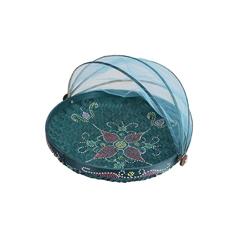 GURU SHOP Fly Protection Fruit Basket – Turquoise/Painted, Size: 35