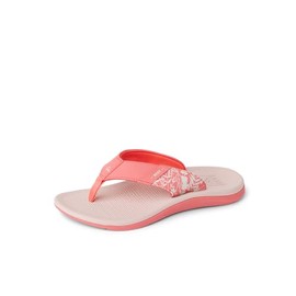 Reef Girls Kids Santa Ana Flip-Flop, Coral Sunset, 2 Big