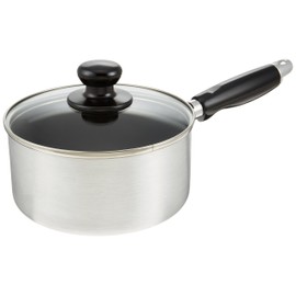 Wahei Freiz One-Handed Pot, 6.3 inches (16 cm), Glass Lid, Fluorine Resin Coating, IH and Gas Compatible, Benes BR-4525