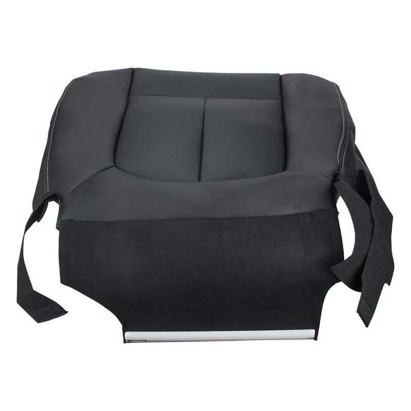 AUTOKAY Black Driver Bottom Leather Seat Cover Fits for Ford