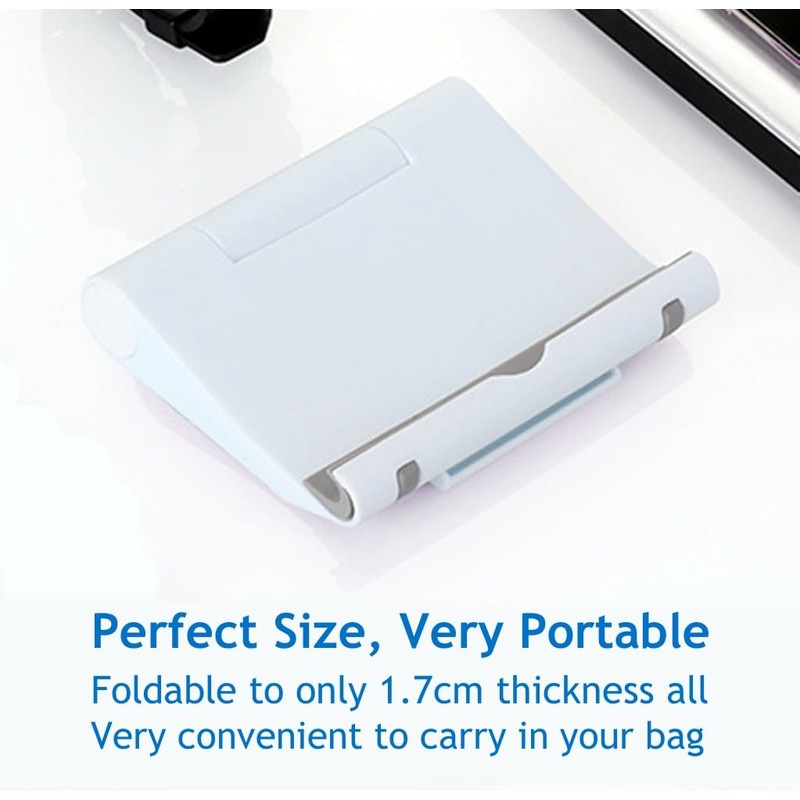 JUSDIQIR Cell Phone Stand for Desk Foldable Cell Phone Holder