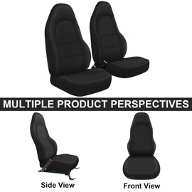 SAPUBK Front Seat Covers Sets Replace for 1997-2004 Chevy Corvette C5, Premium Neoprene with Composite Soft Foam Lining Breathable Seat Cover Cushion