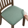 Fuloon Stretch Jacquard Chair Seat Covers Set of 6, Removable