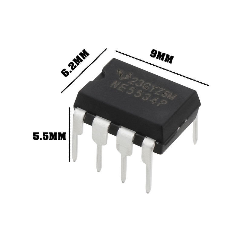 VGOL 20 Pieces NE5534P Direct Plug DIP 8 IC Chip