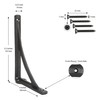 EDUWURXS Cast Iron Ironbridge Shelving Brackets Pack of 2 4x5.5