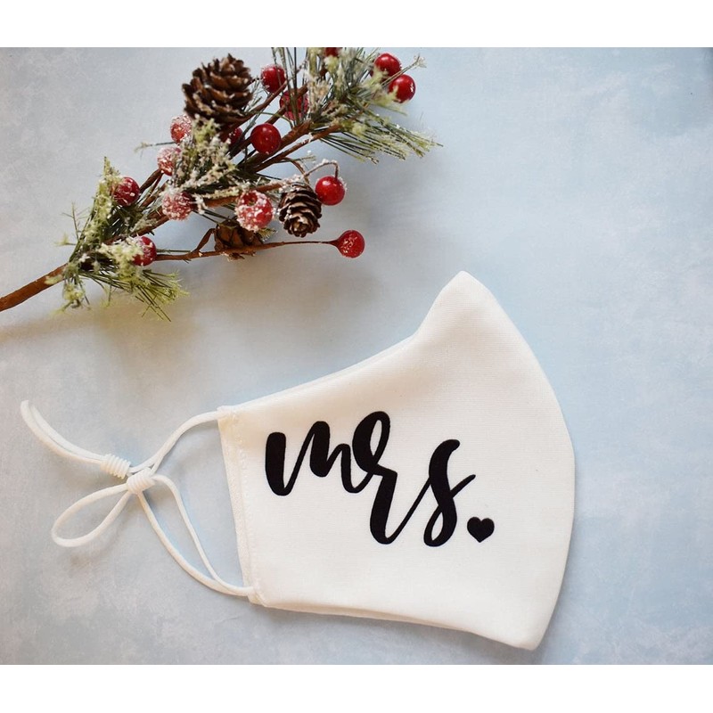 Wedding Face Mask For Bride and Groom, Couple Mask for