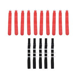 NOENNULL Flag Football Set, Adjustable Flag Football Belts for Kids Youth and Adults Training, 5pcs (Red)