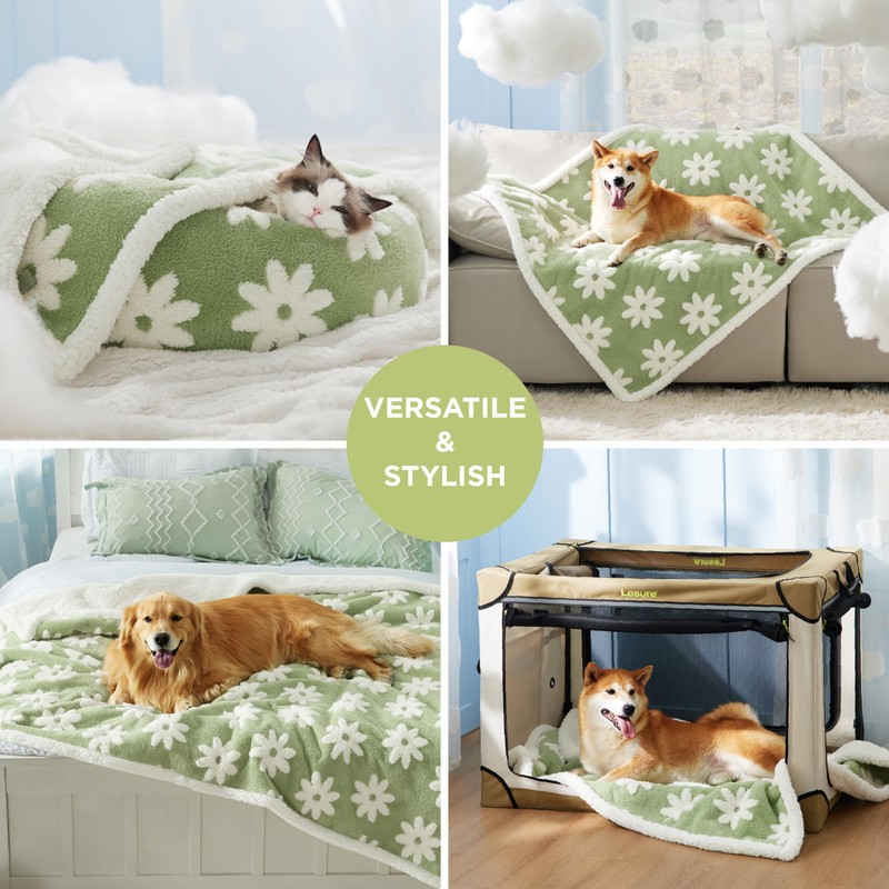 LE SURE Waterproof Dog Blanket for Medium Dogs - Washable