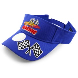 Trendy Apparel Shop Racing - Gorra de visera bordada en 3D, Real, Talla única