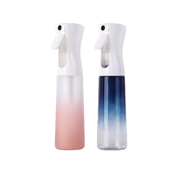 (2 Packs) Hair Spray Bottles, Continuous Water Mister Spray Bottle