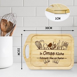 LUXHOMY Grandma Gift, Gifts for Grandma, Chopping Board for Grandma, Gifts Grandma - Bamboo Chopping Board, Best Grandma Gifts, Grandma Birthday Gift, Kitchen Gifts for Grandma
