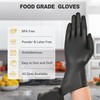SWIFTLITE Black Vinyl Gloves, Food Grade Gloves Disposable Latex Free