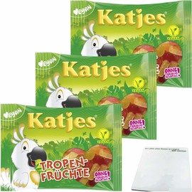 usy Bundle for Katjes Tropical Fruits Pack of 3 (3 x 175 g Pack) + usy Block