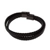 ROAL | Pulsera doble de piel para hombre con broche