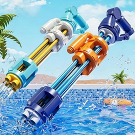 2 Pack Water Guns for Kids Adults, Summer Outdoor Water Toys Swimming Pool Game, Beach Water Game Fighting Play Pool Toys for Boys Girls Kids Ages 4-8, 8-12