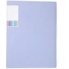 A4 File Clearbook Clear Pocket, 20/30/40/60/80/100 Sheets,A4 Pockets Stationary Document Organizer, Durable Transparent Waterproof PP Material Office School Home Multipurpose (Mandy/Blue, 100 Page