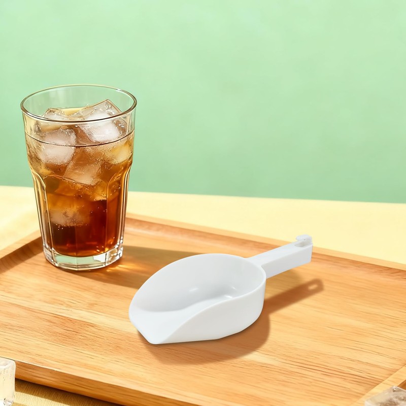 Mini Ice Scoop 6 OZ, Super Durable, Food Grade PP