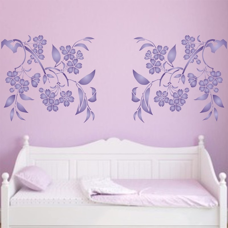 Cherry Blossom Stencil 6.5 x 6 Inch (S) - Japanese