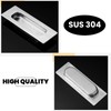 Aibeli 4.72 Inch Recessed Finger Flush Pulls for Pocket Door