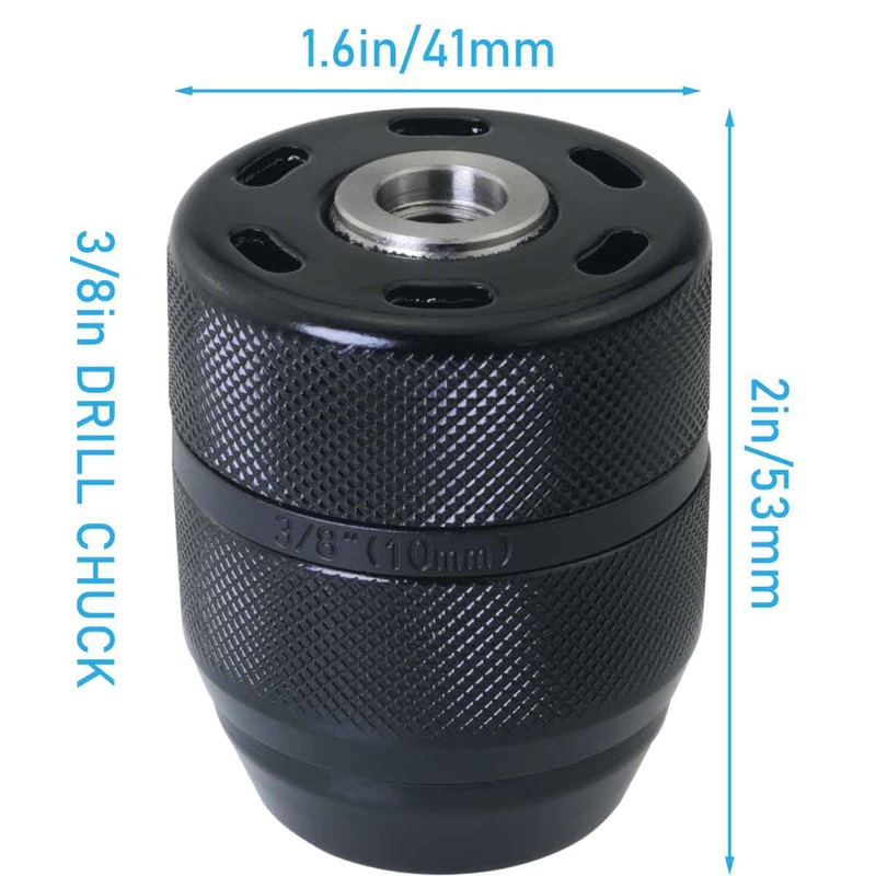 WHYHKJ Multi Purpose Drill Chuck 3/8 Keyless Multi Purpose Alloy