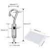 SPEEDWOX 6 Pcs Adjustable Hooks Steel Wire Rope Hanger, Portable