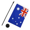 Australia Table Flag 5'' x 8'' plastic stick and base