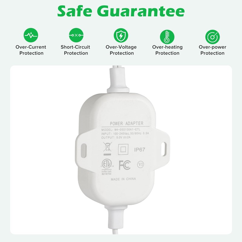 ALERTCAM Magnetic Charging Cable for Arlo Pro 5S/Pro 4/ Pro