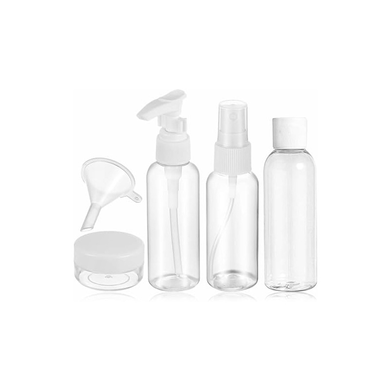Travel Bottles Empty Clear Refillable Bottle Air Travel Size Shampoo
