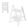 Double Elite Step Ladder 2 Step Folding, Sturdy 330 Lbs