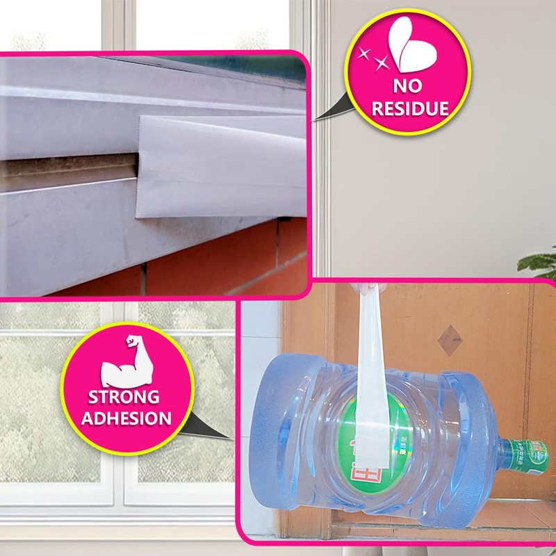WENSSKKU White Window Weather Sealing Tape 2Inch X 65Ft,Window AC