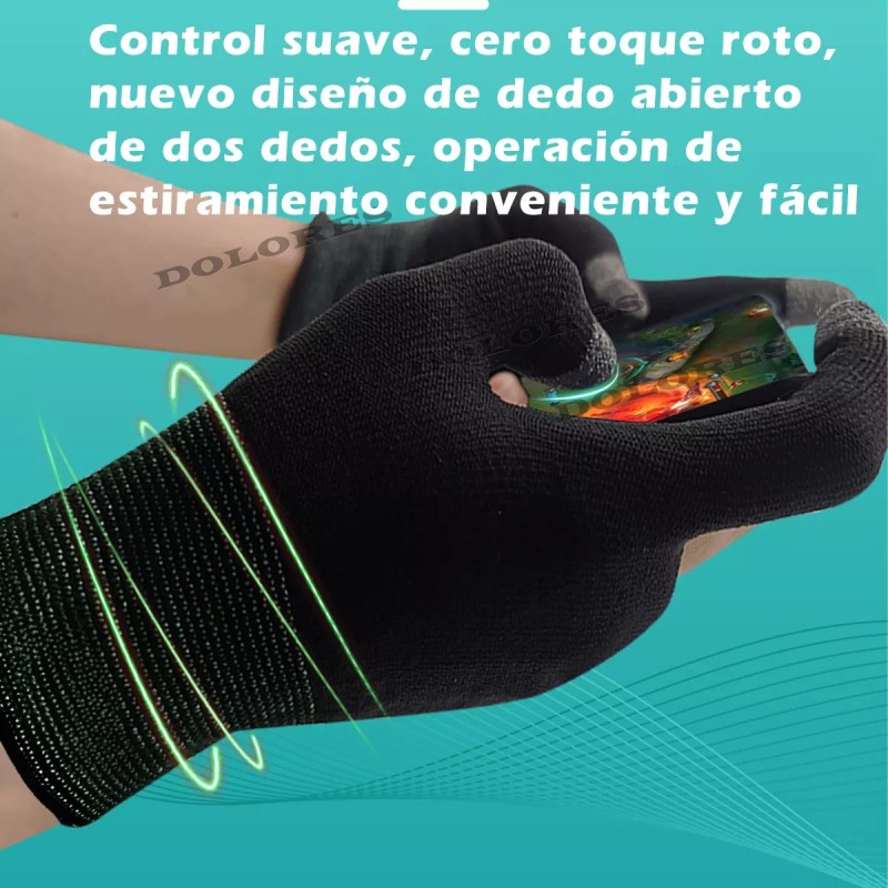 Dolores Guantes Dedo Dedal Antideslizante Gamer Original Profesional