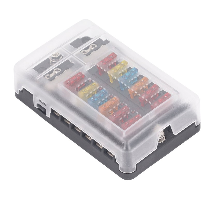 12 Way Fuse Box with LED Indicator DC12‑32V Waterproof Circuit