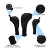 Golf Club Head Covers, Pack of 3 Golf Driver Wood