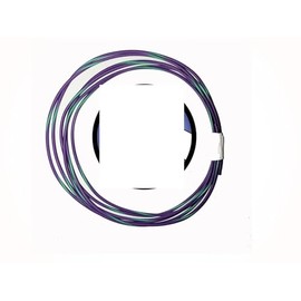 Wire 22 Awg High Temp TXL Wire Purple with Green Stripe 25 Ft Coil Durable, High-Efficiency Cables for Reliable Performance T1ACDS00551