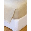Effortless Bedding Oversized Plush Semi-Fitted Bed Blanket (King, Sand Shell)
