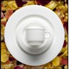 Fortessa Fortaluxe SuperWhite Vitrified China Dinnerware, Cassia 8-Ounce Stackable Coffee/Tea