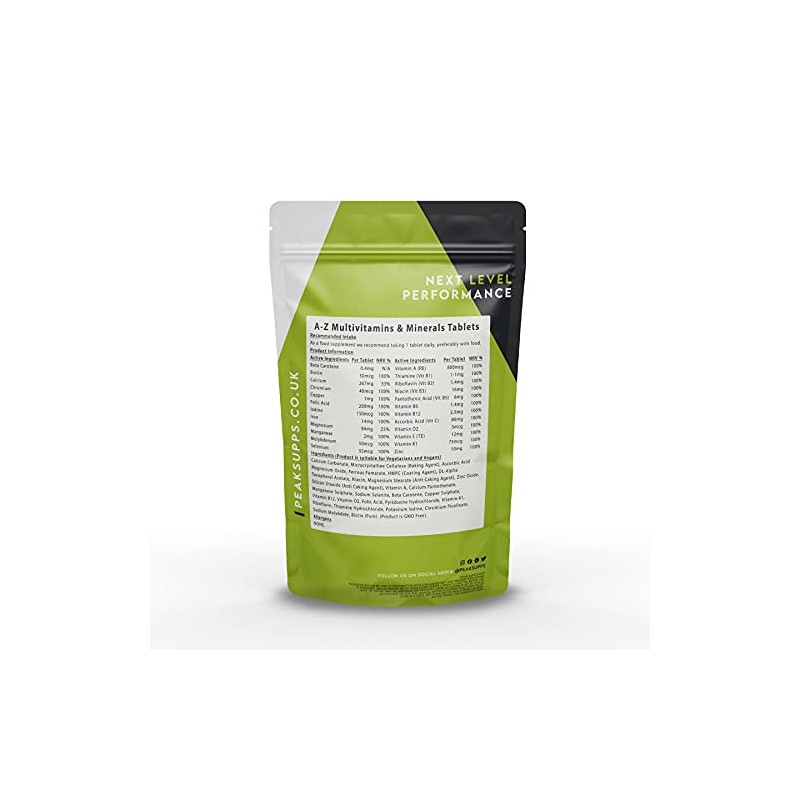 A-Z Multivitamin Tablets | 24 Active Ingredient Complex | Vegan