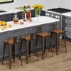 WENTMENT Bar Stools Set of 4 Counter Height Bar Stools