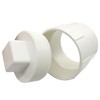 Fitvell 2" PVC Sewer Cleanout Adapter with Plug Pipe Fitting