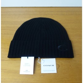 COACH CASHMERE BEANIE IN BLACK COLOR. NWT