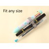 6 piece Three Hole Pen Holder Metal Pen Holder Pouch