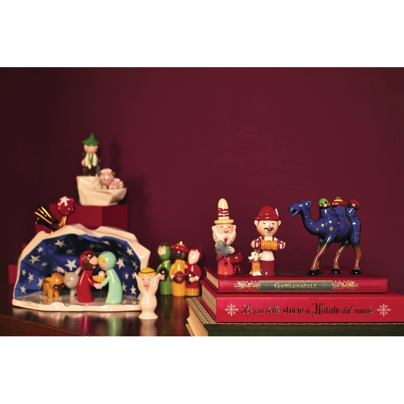 Alessi AGJ01 9 Elisabetto Figurine in Porcelain. Hand-Decorated.